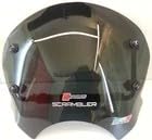 CUPOLINO FUME' SCURO 3MM + ATTACCHI compatibile con DUCATI SCRAMBLER 400-800 (15-19) cod. 28677 MISURE: L.345 X H.330 SPESSORE 3 MM.
