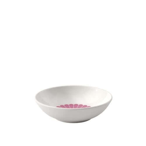 Villeroy & Boch - Fleur cassis cuenco rosa de postre, apto para lavavajillas y microondas, bol para postres, aperitivos y guarniciones, fuente pequeña con decoración de flores, porcelana Premium