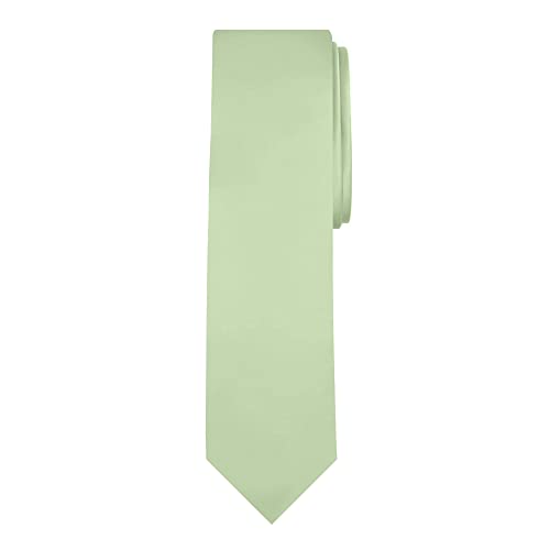 Image of Jacob Alexander Men's Slim Width 2.75 inch Solid Color Tie