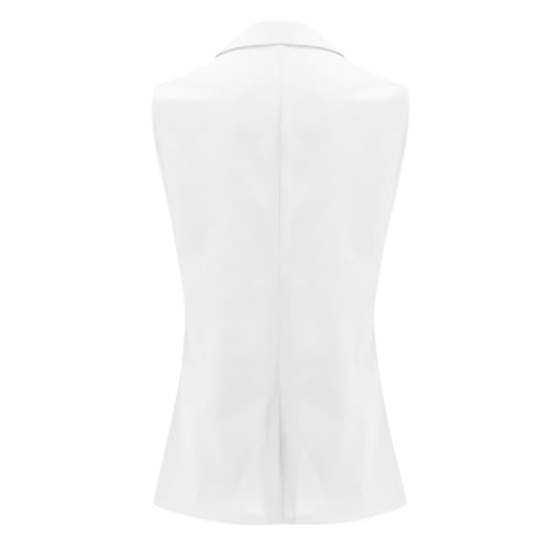 Blazer Vest for Women Summer Business Casual Sleeveless Open Front Lapel Blazers Work Office Jackets with Pockets4