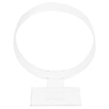 Alipis Espositore Compatto Copricapi Trasparente, Porta Acrilico in per e Cerchietti Rotondo per Organizzare Mantenere Ordinata la Accessori per Chioma Scrivania