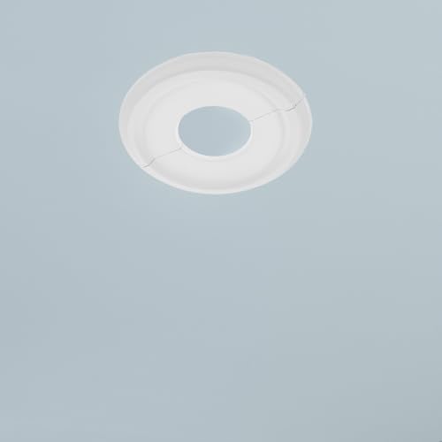 Lámpara de techo medallón de poliuretano blanco para decoración de interiores 6