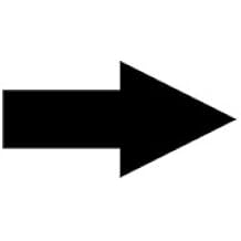 Arrow Stencil | 24 inch Straight Arrow | 60 mil | Paint Stencils for Road and Pavement Marking