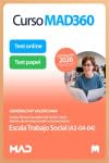Oposiciones Escala Trabajo Social (A2-04-04) de la Generalitat Valenciana. Paquete Ahorro de Libros y Curso MAD360
