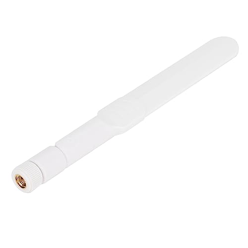 Fydun Twin Band 2.4Ghz 5Ghz 8Dbi SMA Antenna Omnidirectional for Router Wi Community Card (White)