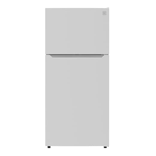 Kenmore 30" Top Mount Refrigerator with Freezer - Adjustable Shelving, Humidity-Controlled Crispers, LED Lighting, ENERGY STAR Certified, Garage Ready, 18.1 cu. ft. Capacity - White