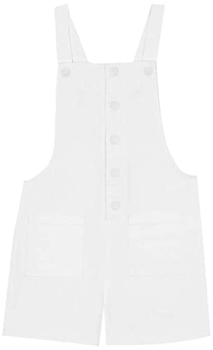 Gocco Peto Botones Delanteros Pantalones Cortos, Blanco Optico, 3 años para Niñas Cover