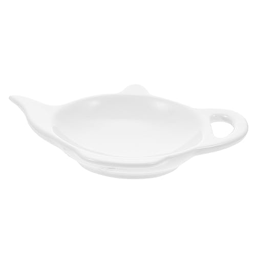 LABRIMP Professional Teabag Tray Ceramic Coaster Decorative Teabag Holder for Tea House