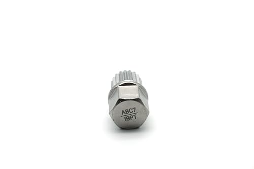 Image of TEMO Abc7 /19Pt Wheel Lock Lugnut Anti-Theft Lug Nut Screw Removal Key Socket S3057 for Vw Audi