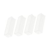 4 Piezas cubeta de vidrio Herramienta cuvette cubeta estándar cubeta útil cubeta de laboratorio cubeta de espectrofotometría cubeta fusionada cubeta de 10 mm microcubeta MUSISALY