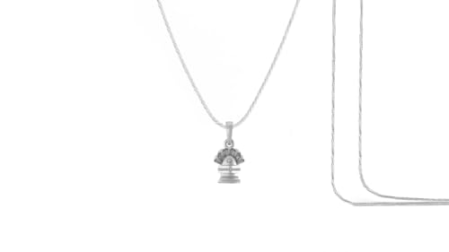 Pendentif Shiva Linga argent 925 cadeau symbolique pour homme avec chaîne incluse