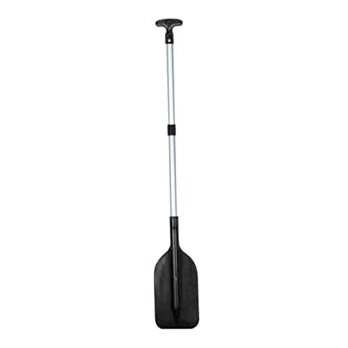 Naisidier Pagaie télescopique Pagaie Portable pour Rafting Longueur Ajustable Canoë Type T Rames de Bateau rétractables Noir