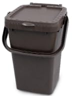 SAI PAC 25L Food Waste Caddy – Large Leak-Proof Kitchen Compost Bin for Food Waste Bin and Home & Office Recycling Pack of 2.