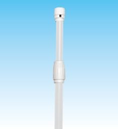 のぼりポール コンパクト 2.4m 2段伸縮 白 横棒85cm No.993