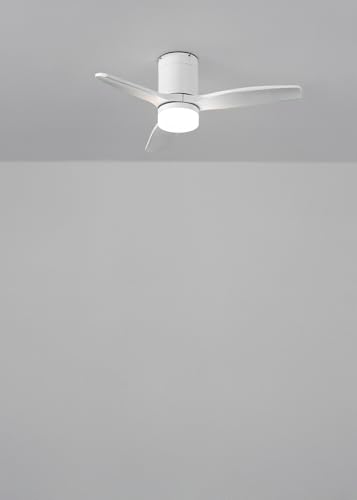 Miniatura 4 de Create Windcalm S Ventilador De Techo Abs Con Luz Blanco Con Mando 40w, Silencioso, Ø112 Cm, 6 Velocidades, 3 Temperaturas De Luz, Temporizador, Función Verano-Invierno
