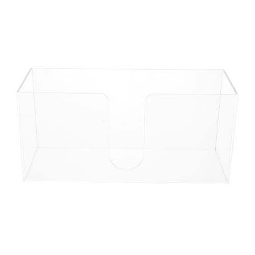 KITANDOVE Dispensador de Servilletas Acrílico Transparente Base Antideslizante Organizador de Toallas de Papel para Cocina Baño y Comedor Caja de Pañuelos de Gran Capacidad para Uso