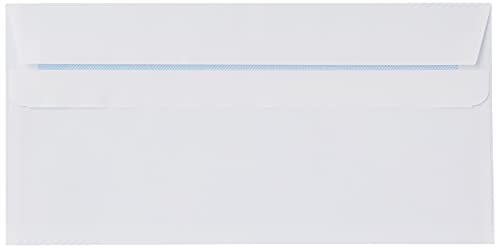 Blake Puur dagelijks DL 110 x 220 mm 90 g/m² Zelf Seal Portemonnee Enveloppen (13882/100 PR) Wit - Pack van 100 - Afbeelding 3