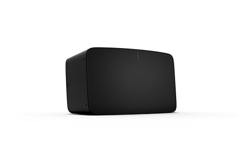 Sonos Five | Altavoz Hi Fi con Wi Fi, Entrada de línea de 3,5 mm y compatibilidad con Audio de Alta resolución   Negro