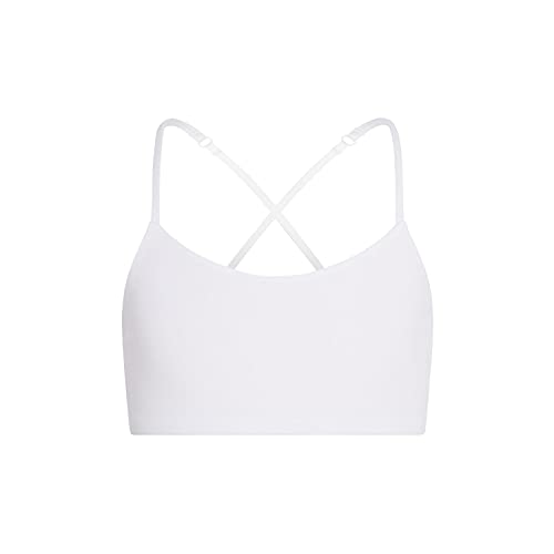 Bleum Active Bra - Comfortable Sports Training & First Bra (20, White - Pink, Numeric_20)