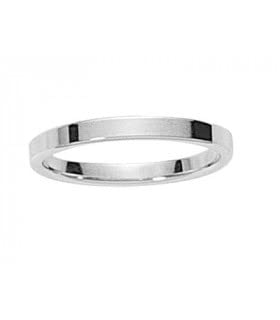 Alliance Mariage 2,5 mm Or Blanc 18 carats Gratia le symbole d'une promesse éternelle