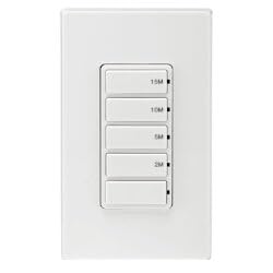 Decora Resistive 2-5-10-15 Minute Countdown Timer Switch - White, Ivory, Almond (120V)