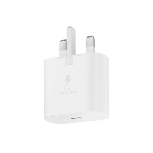 Samsung Galaxy Official 25W Super Fast Charging Travel Adapter (with USB-C to C Data Cable) White