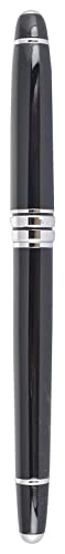 Image of Success Stationery Luxury Pen Hero Fountain Pen 77 Black Colour Body and Cap Chrome Trim Premium Ink Pen Medium Fine Nib Gifts for Men