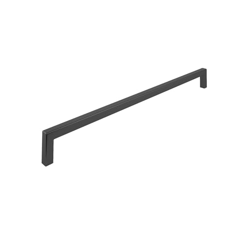 Image of Richelieu | Lambton 12 5 /8-in (320 mm) Matte Black Rectangular Cabinet Pull