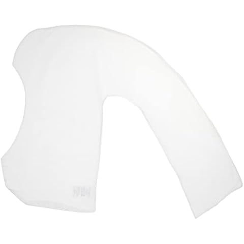 Dreamgenii Pregnancy Support and Feeding Pillow Cover Only - White Cover