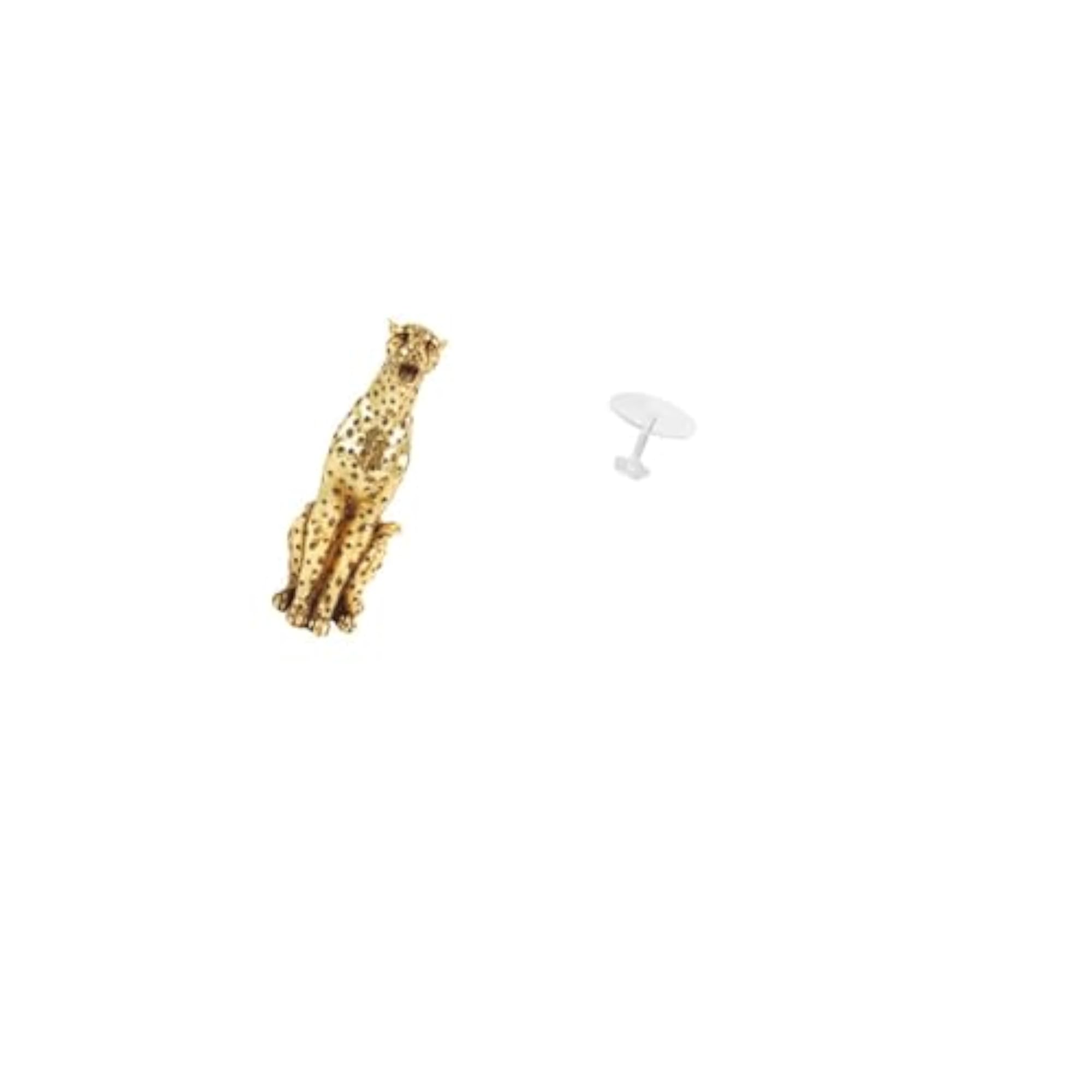 Golden Cheetah Tabletop Sculpture Ornament