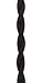 32.8ft Black Twisted 18/2 Rayon Covered Wire,HESSION Antique Industrial Electrical Cloth Cord,Vintage Style Lamp Cord Strands