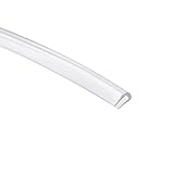uxcell Trim Seal, PVC U-Seal Channel Edge Protector Sheet, Fits 0.4-1.2mm Edge 1Meter/3.28Ft Length, 0.2' Height Transparent
