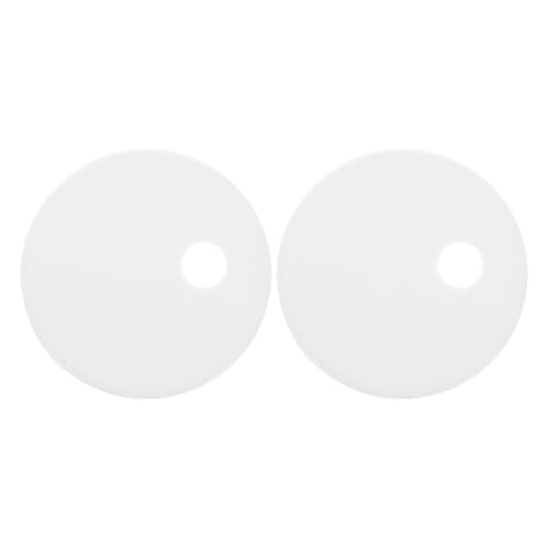 Cabilock Toilet Bolt Caps Round Plastic Toilet Seat Bolt Cover Caps for Bathroom Lid Accessories 2.36 X 2.36 X 0.31 in 1 Pair image 5