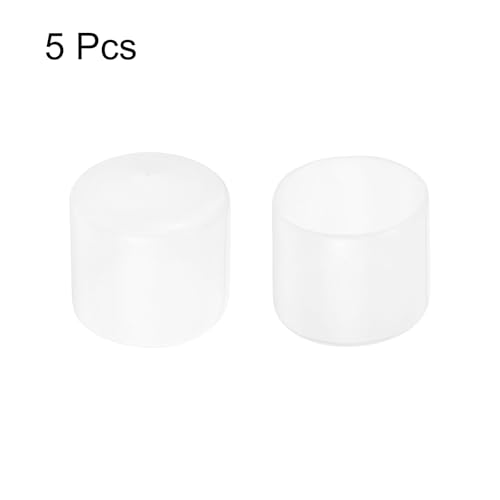 Tapas de goma uxcell evitan daños en tuberías con protectores de rosca transparentes 3