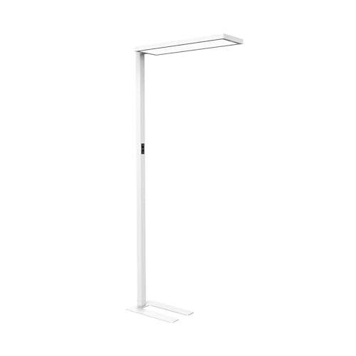 Lampada da terra senja da dimmerabile 2700-5700 K Tecnologia LED ad alta efficienza energetica Plafoniera con illuminazione diretta e indiretta Bianco