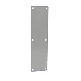 Stainless Steel Push Pull Plate 300x80mm, Exposed Flush Handle for Wooden Sliding Doors, Inspection Hatches & Store Fronts, Silver Finish with Polished Corners, Heavy Duty Wall Mount Hardware 1 Pack
