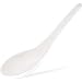 50-Pack Chinese Soup Spoons - Disposable Plastic Asian Soup Spoons, For Appetizer, Ramen, Pho, 5.4 x 1.5 Inches, White