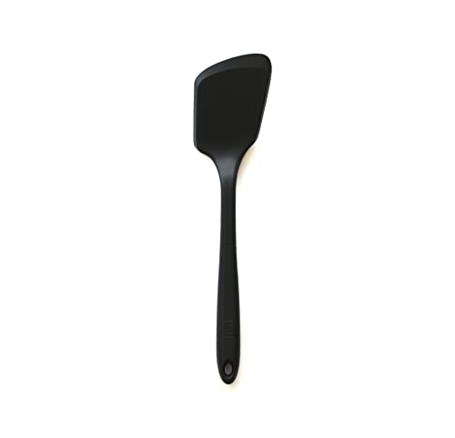 GIR: Get It Right Premium Silicone Spatula Turner - Non-Stick Heat Resistant Flip Spatula for Pancakes, Eggs, Cooking, Baking, and Mixing | Ultimate - 13 IN, Black