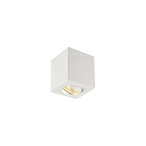 Plafonnier carré SLV TRILEDO CL blanc, éclairage chaleureux 3000K pour cuisine et salon