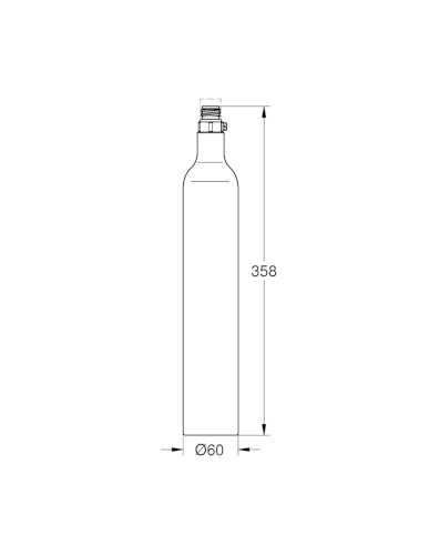 Miniatura 8 de Grohe Blue, Pack 4 Botellas Co2 De 425g Para Hasta 60 L De Agua Con Gas Calidad Alimentaria, Compatible Con Gasificadores Comunes Con Conexión Estándar, Uso Universal Y Fácil Sustitución , 40422000