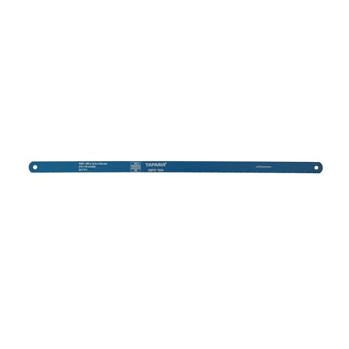 Image of Taparia HBFC 1224 Hacksaw Blades 300mm 24 TPI (Pack of 10)-Carbon Steel, Flexible Type-Heavy Duty Cutting Blade for Metal, Wood, PVC, Plastic Pipes-For Home, Garage, Workshop, Industry