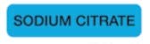Doctor Stuff - File Folder Chart Labels, A1084, Sodium Citrate, Laboratory Labels, Fluorescent Blue/Black, 1-1/4" x 5/16", 500 per Box