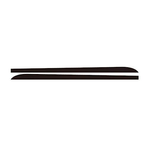 Faldas Laterales 2 Uds para 1 3 4 5 6 Series F30 F35 F31 Calcomanías Coche Falda Lateral Alféizar Raya Pegatinas para El Cuerpo Accesorio Coche(Negro)