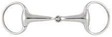 PFIFF Eggbutt Snaffle Bit, Stainless Steel