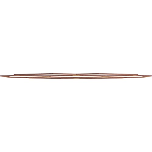 Image of Ekena Millwork 40 inchOD x 14 1 /8 inchID x 3 /8 inchT Florin Wood Fretwork Pierced Ceiling Medallion, Walnut