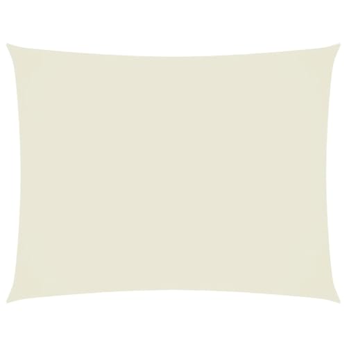 Voile d’ombrage rectangulaire crème 2,5x3,5 m protection UV imperméable