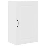 Homgoday Weiße Wandküche mit Regalbrettern & Metallgriffen - Moderner Stauraum für Küche Model884688