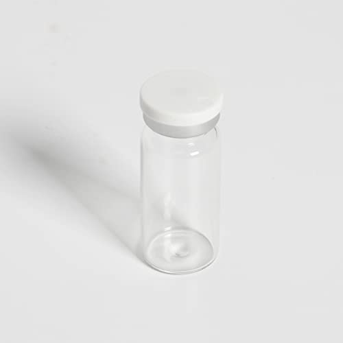 20mm White Flip Top Caps-100 Pcs Aluminum-Plastic White Caps for Glass Vial
