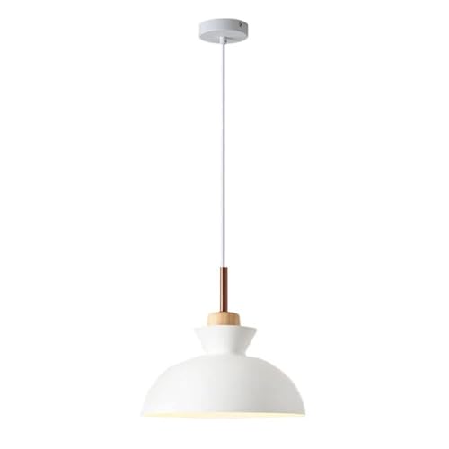 Suspension luminaire E27 lustre scandinave gris pour cuisine et chambre