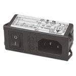 06A2, Power Entry Module Filtered M 3 POS 250VAC 6A Switch/Fuse ST 1 ...